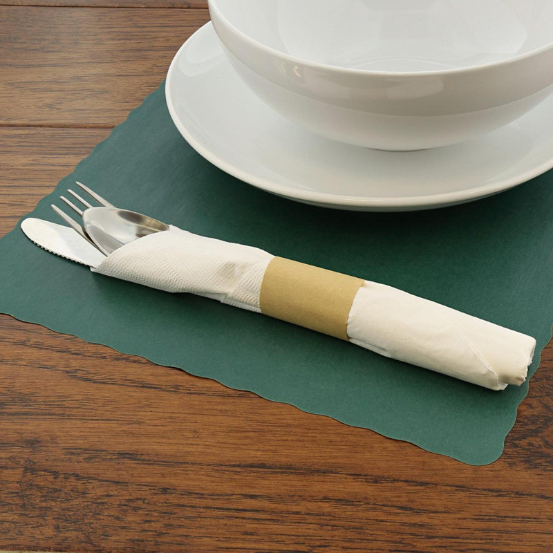Napperon jetable, paquet de 1000, L 13,7 po x l 9,9 po, Vert