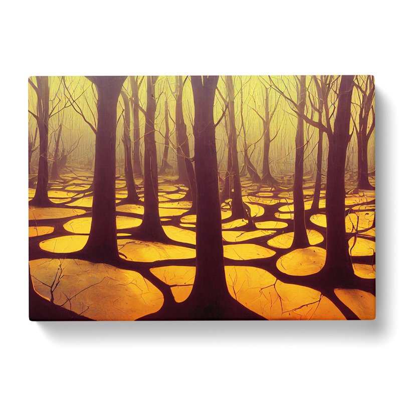 Lush Spring Forest - Wrapped Canvas, 35cm H x 50cm W x 3cm D