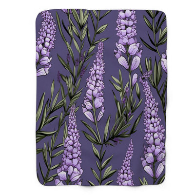 Jeté Amethyst Meadows - 1 pièce Sherpa Premium