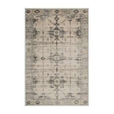 Machine Washable Overdyed Beige Area Rug