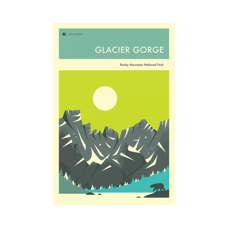 Glacier Gorge I by Jazzberry Blue - Wrapped Canvas Print, 66.04 cm H x 45.72 cm W x 1.91 cm D