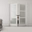 Porte intérieure double en verre massif givré 3-Lite-108941012-97842603