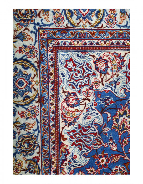 Fine Hand knotted Persian Isfahan 6'8"x9'6"
