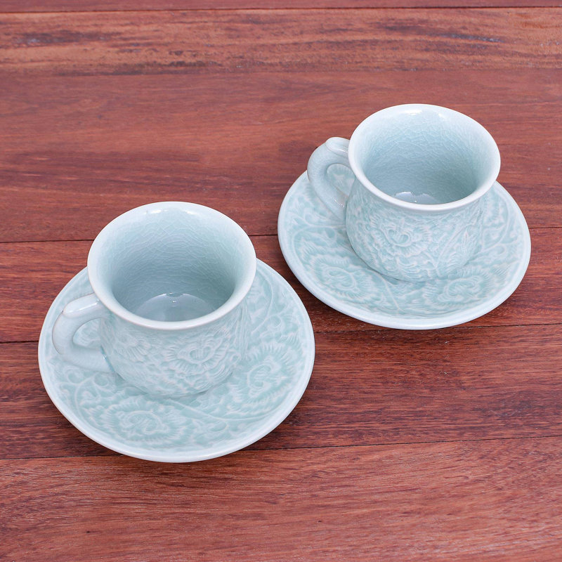 Felicdad Ceramic Teacup and Saucer