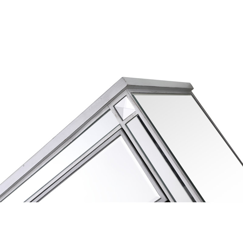 Commode double l 6 po SPARKS, En miroir / argenté