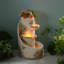 Fontaine d'extérieur 29,92 "avec pot à fleurs August Ivory