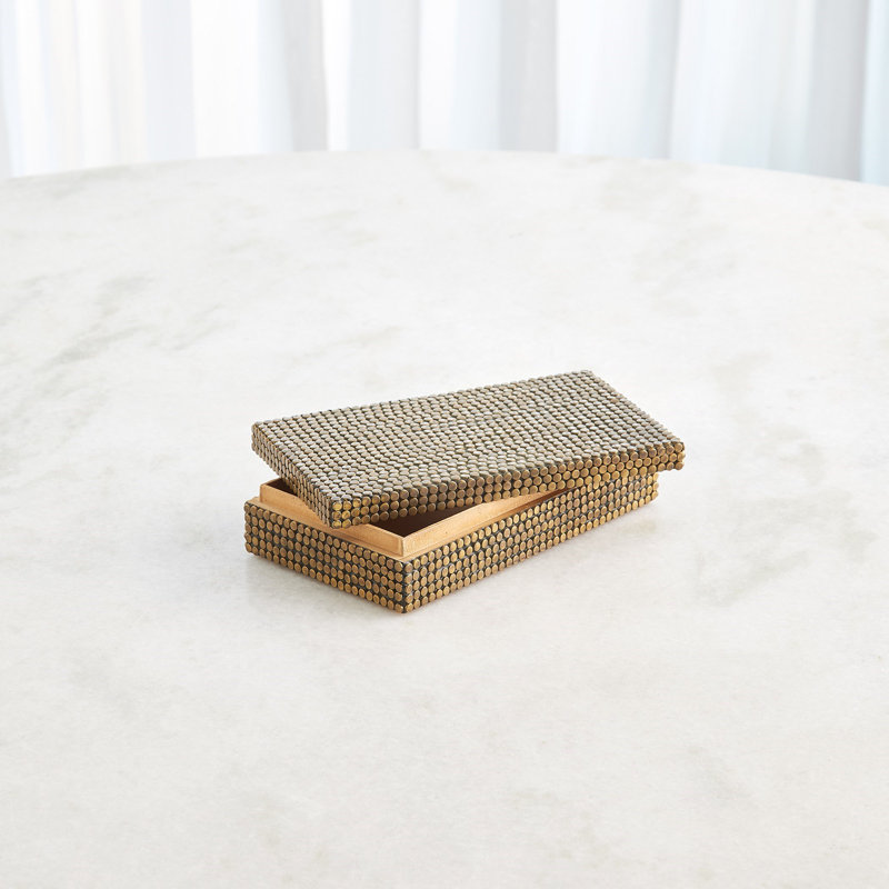 Handmade Decorative Box, 2" H x 9" W x 5.25" D
