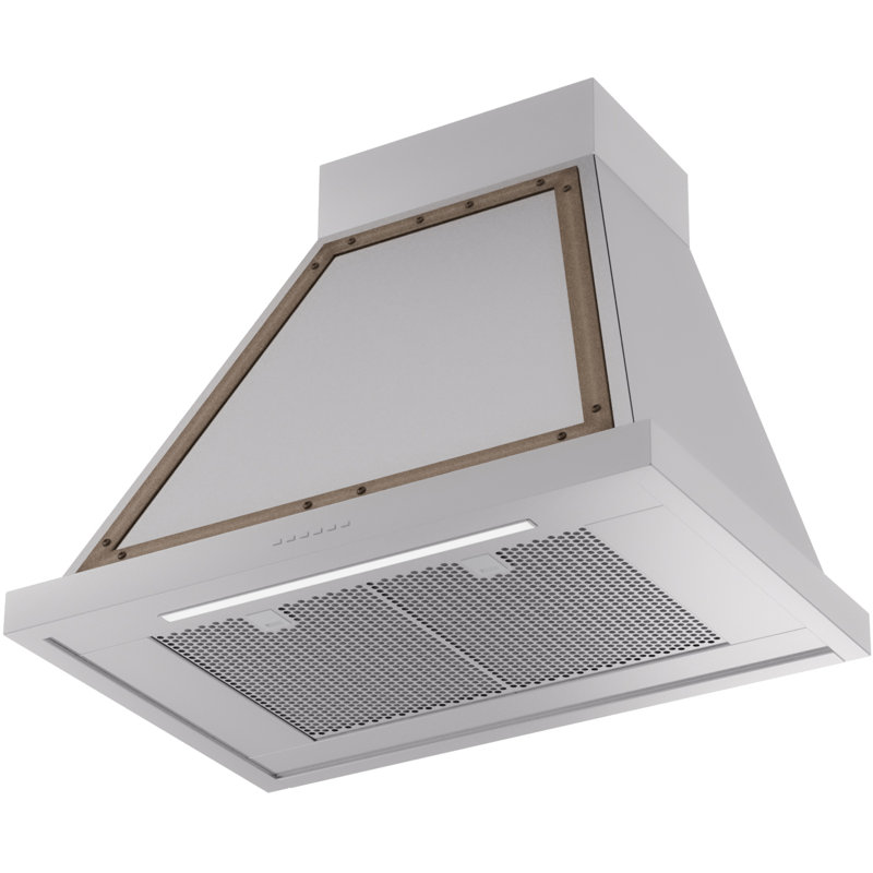 ILVE Nostalgie II Series Noblesse 30 inch Wall Mount Range Hood with 600 CFM, Stainless Steel/Burnished