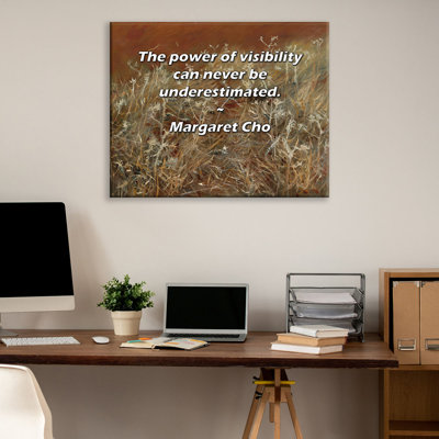 Latitude Run® Gallery Wrapped Canvas By Margaret Cho: "The power of visibility can never be underesti