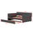 Platform Bed With Upholstered Design And Trundle Bed-1477757379