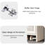 Rangement pour chaussures en alliage d'aluminium blanc