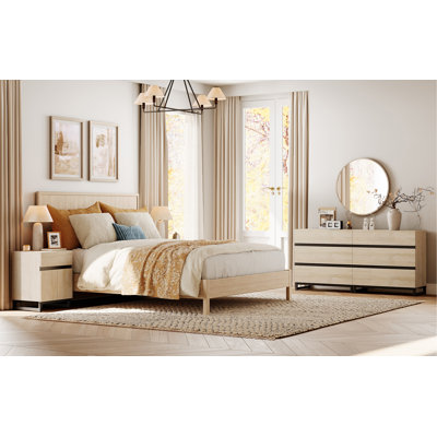 dresser and nightstand set Stirling Weathered White Crib + Dresser + Nightstand 3 Piece Set – Lakeland  Baby and Teen Furniture main image 1