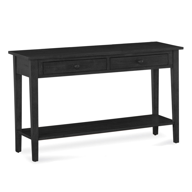 South Hampton 48'' Solid Wood Console Table, Black