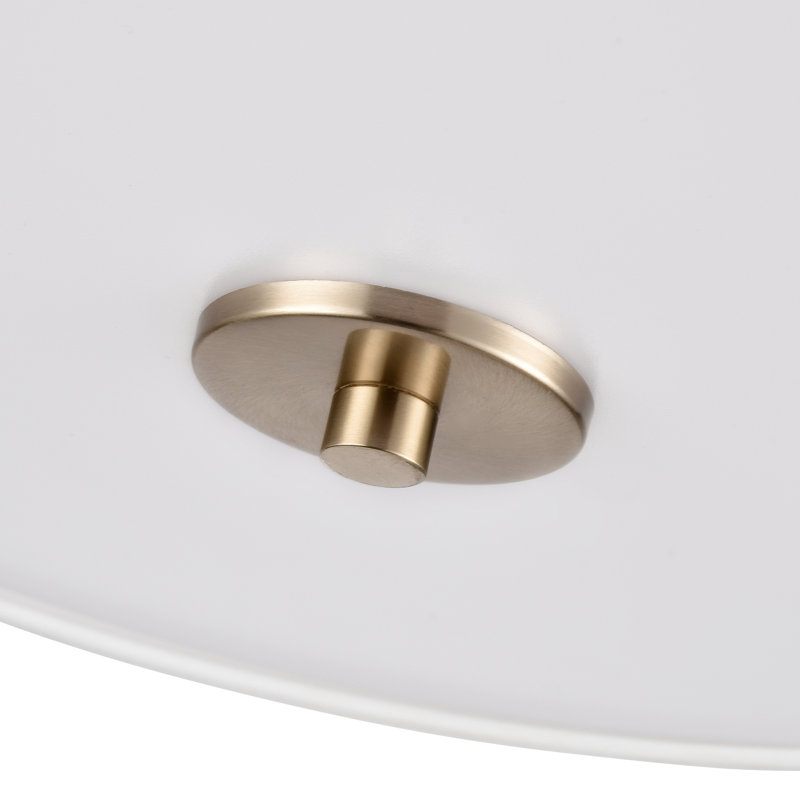 Plafonnier encastré 2 lumières Halima, Or moderne