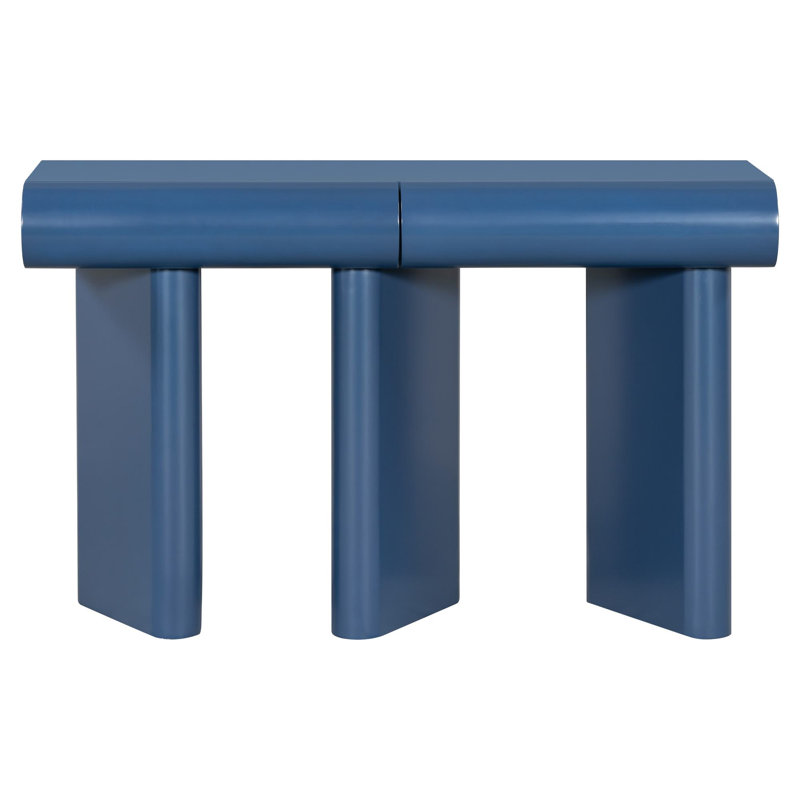 Beaumont 47.6'' Console Table, Navy Blue