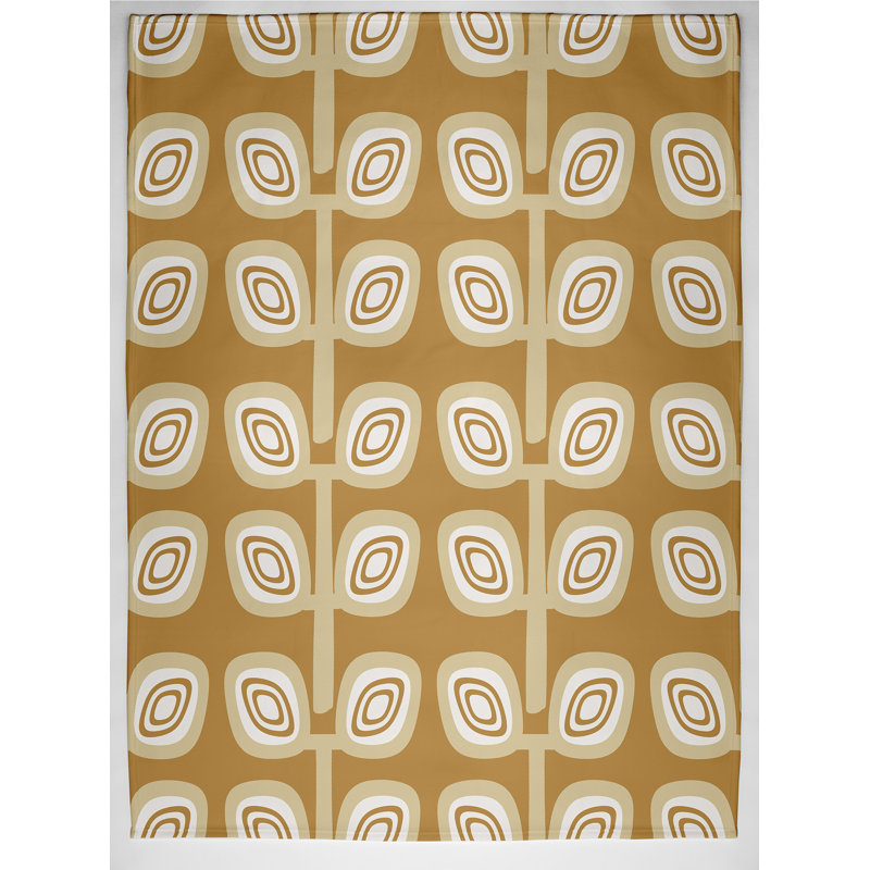 Maja Plain Weave / Muslin Throw Blanket, Yellow