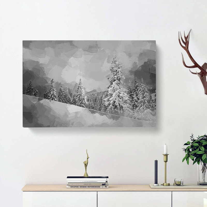 Mystical Woods In Abstract - Wrapped Canvas, 40cm H x 60cm W x 3cm D