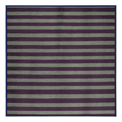 Machine Washable Horizontal Stripes Purple Area Rug