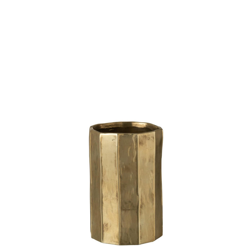 Burchill Ceramic Pot Planter, Golden