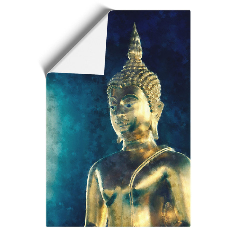 Buddha Statue Painting - Frameless Print, 30cm H x 21cm W x 0.1cm D