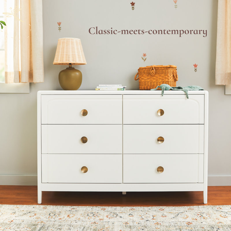 Commode 6 tiroirs Little Seeds Briar, Vert bouteille