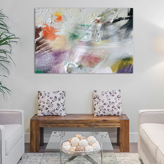 « color vii », art mural sur toile tendue, H 8 po x l 12 po x P 0,75 po