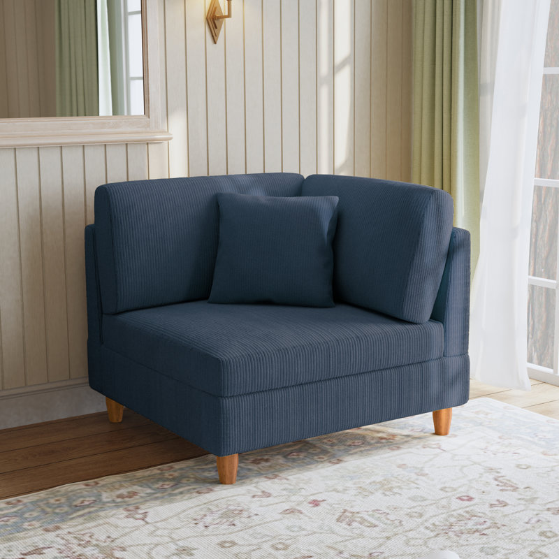Upholstered Accent Chair, Navy
