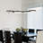 Capella 5-Light Geometric Ring Pendant 50" Integrated LED ETL Certified Adjustable Chandelier-54690688