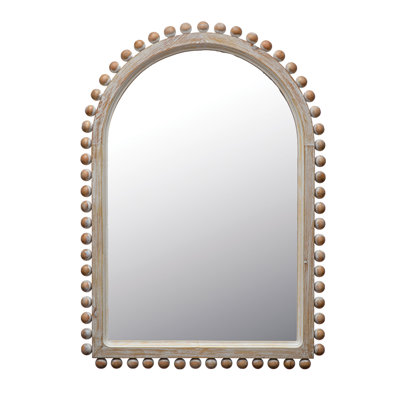 Miroir mural en bois
