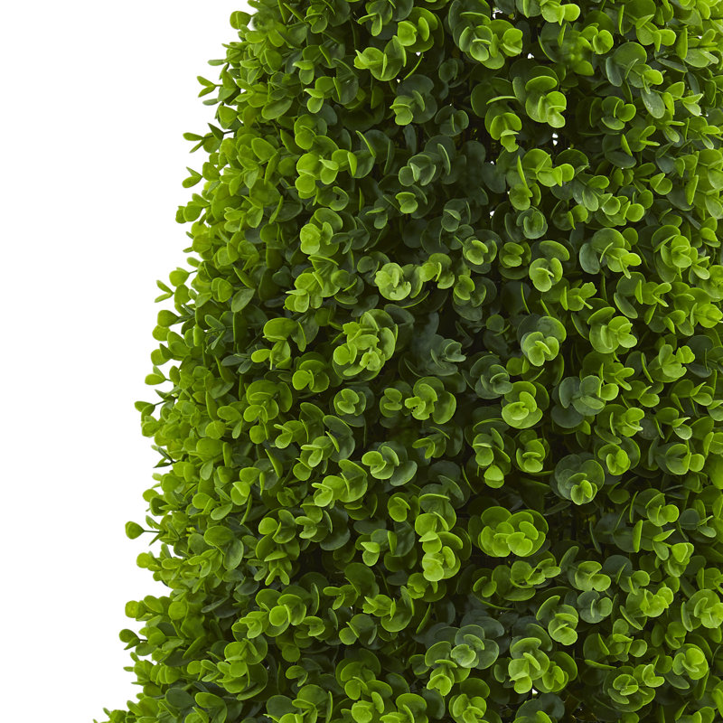 Topiaire d'eucalyptus artificiel en pot, H 48 po x l 17 po x P 17 po