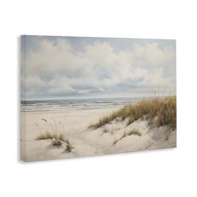  Seascape with Soft Grasses Canvas Wall Art by Arlington Prints