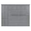 Grand lit escamotable mural gris avec armoires encastrées, lit plateforme pliable peu encombrant