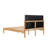 Ardin Solid Wood Bed with Boucle Headboard-698637394-698637392