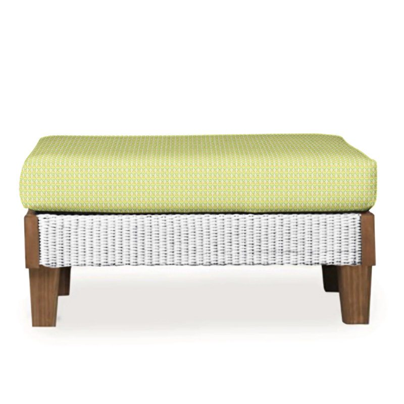 Catalina Outdoor Ottoman, Demo Skyway, White