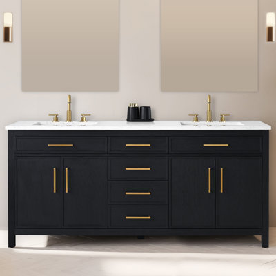 Meuble-lavabo double 72 po Reajean