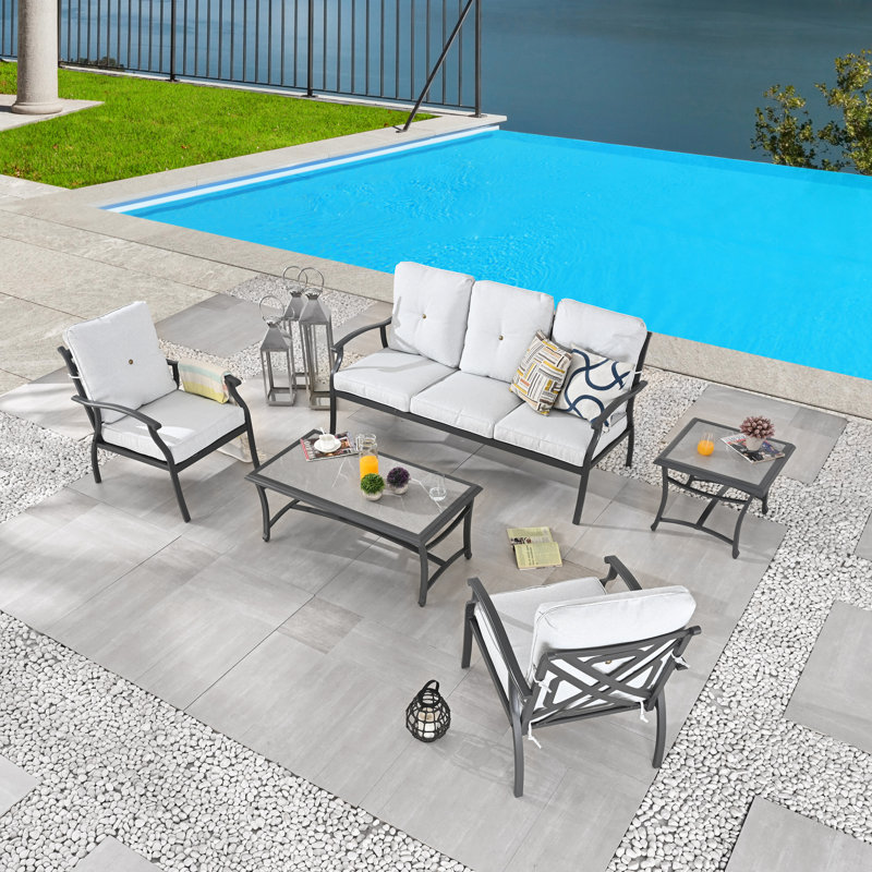 5-Piece conversation set, White
