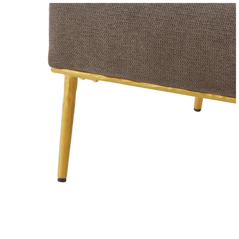 Fauteuil d'appoint moderne en l 31,3 po x P 33,1 po x H 31,1 po, Brown Chenille