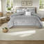 Luxurious Geometric Bedding Set, Hypoallergenic Polyester, Modern Bedroom Essential