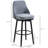 Annaleya Swivel Upholstered Counter Stool with Metal Frame-1178495320