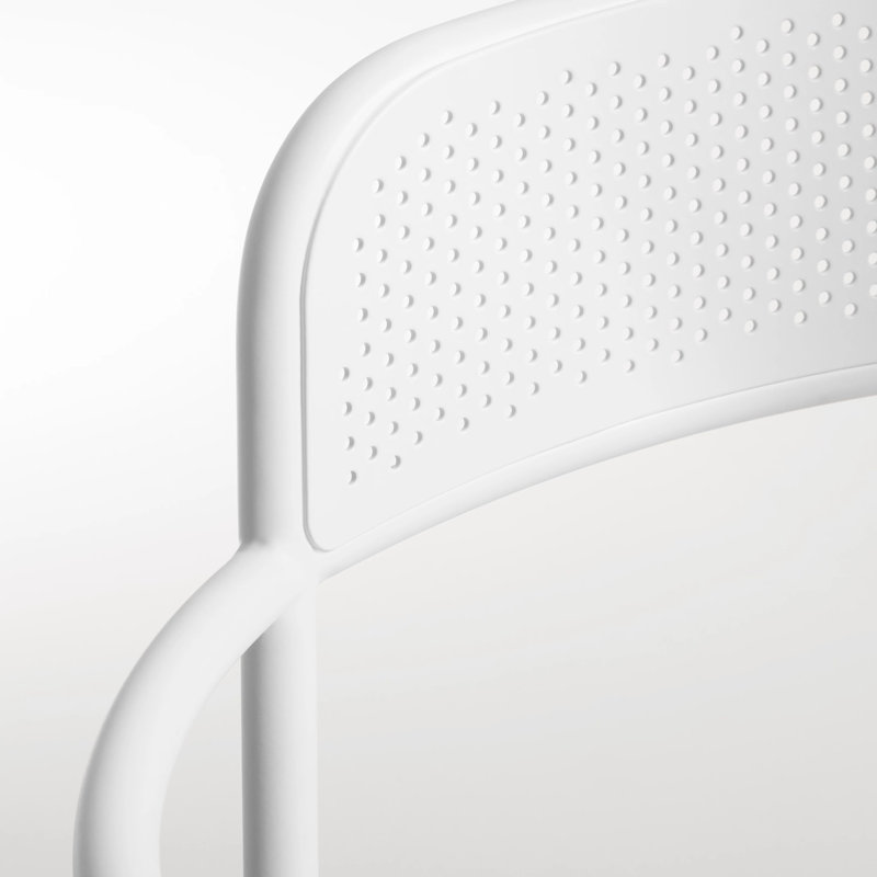 Trim Arm Chair, White