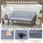 Outdoor Convertible Sofa Daybed With Adjustable Armrests Removable Cushions-76502767