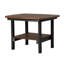 Table d'appoint carrée 21 po, noire-1678299247
