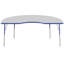 Table d'activité 48 "x 72" avec moulures en T et pieds réglables-39310991-99077991