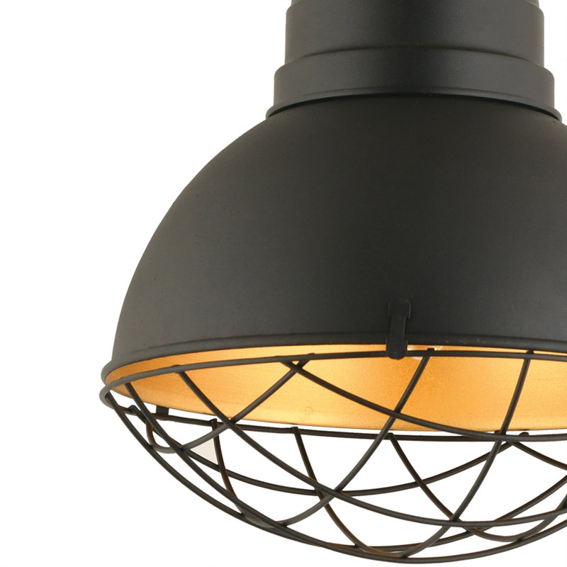 Elegant Adjustable Black Chandelier, Metal Body, 11.8 x 11.8 x 11.8 inches | Total Height: 13.8 - 53.1 inches | E27 Socket Compatible (Max 40W) | Stylish Lighting for Living Room, Dining Room, or Entryway