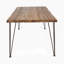 Table à manger rectangulaire en bois industriel et métal