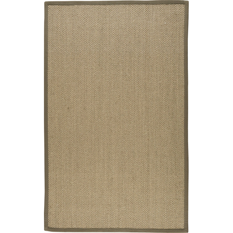 Auckland Jute/Sisal Beige/Green Area Rug, Rectangle 3' x 5'