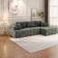 Canapé d'angle à compression, canapé en chenille de 274 cm (108 pouces), salon moderne-542056522