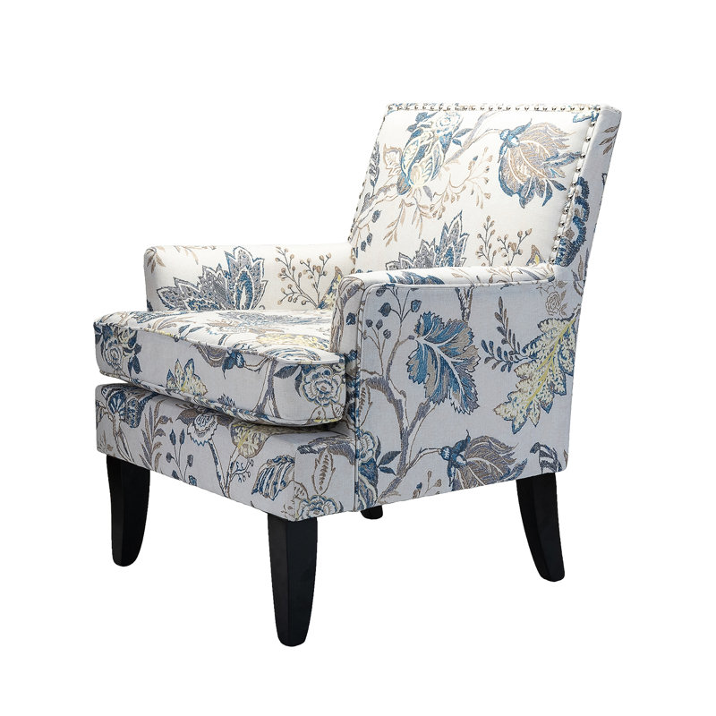 Lathan Armchair, Blue, Floral