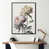 Toile avec cadre flottant noir