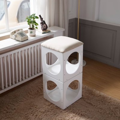 Tabouret de jeu multifonctionnel, tabouret, tabouret de jeu pour animal de compagnie, repose-pieds creux, finition